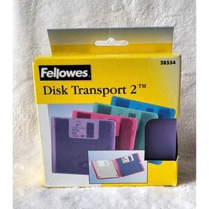 Fellow Disk Transport 2 4 Pack Floppy Disk Holders Brand New from 1998